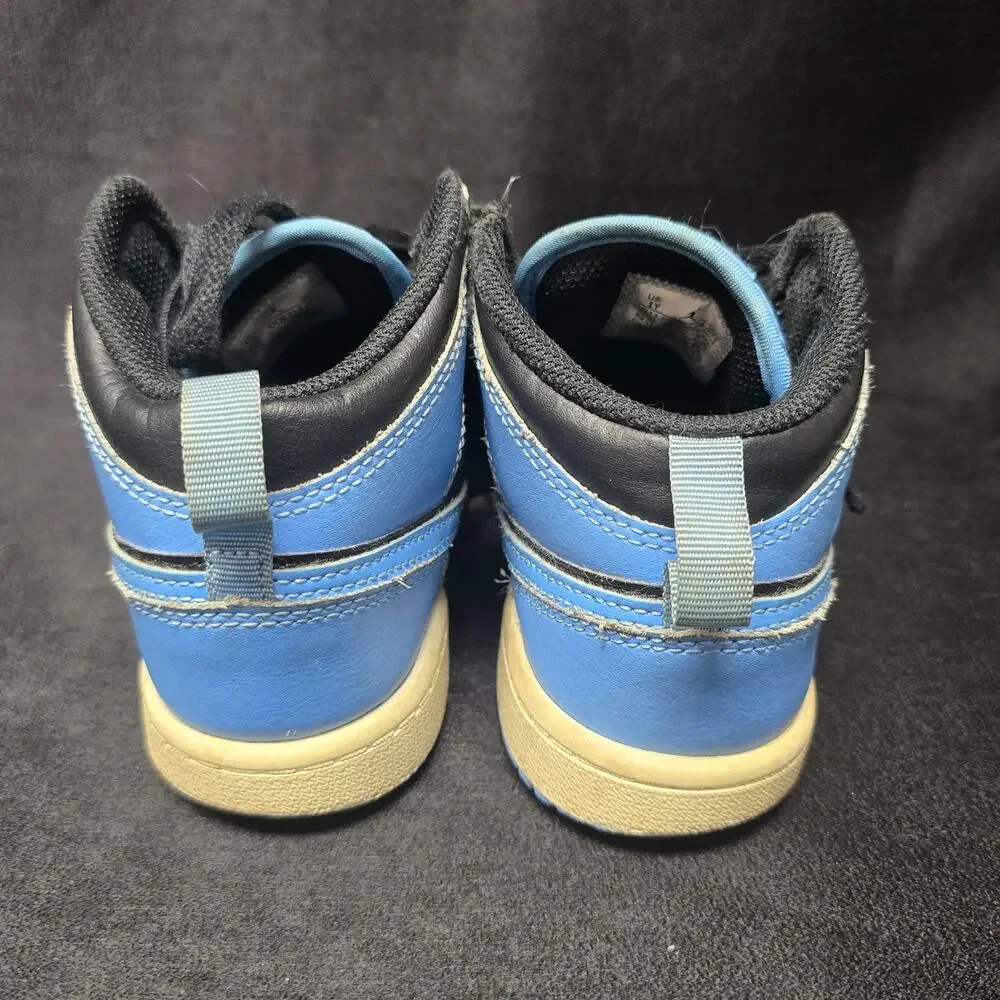 Nike Air Blue & Black Jordan 1 Mid Sneakers
